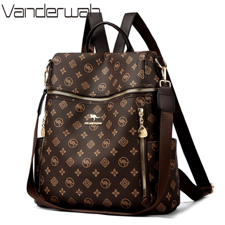 Interior Design Women - Genuine Brand Women's Soft Leather Backpack