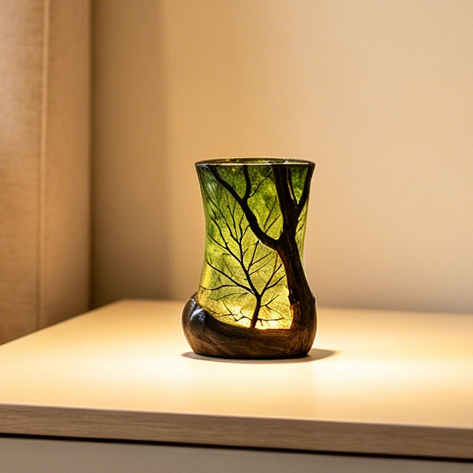 Interior Design Room - Bedside Table Lamp Forest Nightlight Decorative