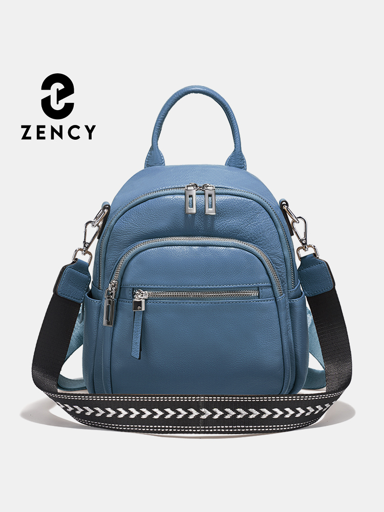 Interior Design Women - Zency Genuine Leather Small Backpack Knapsack