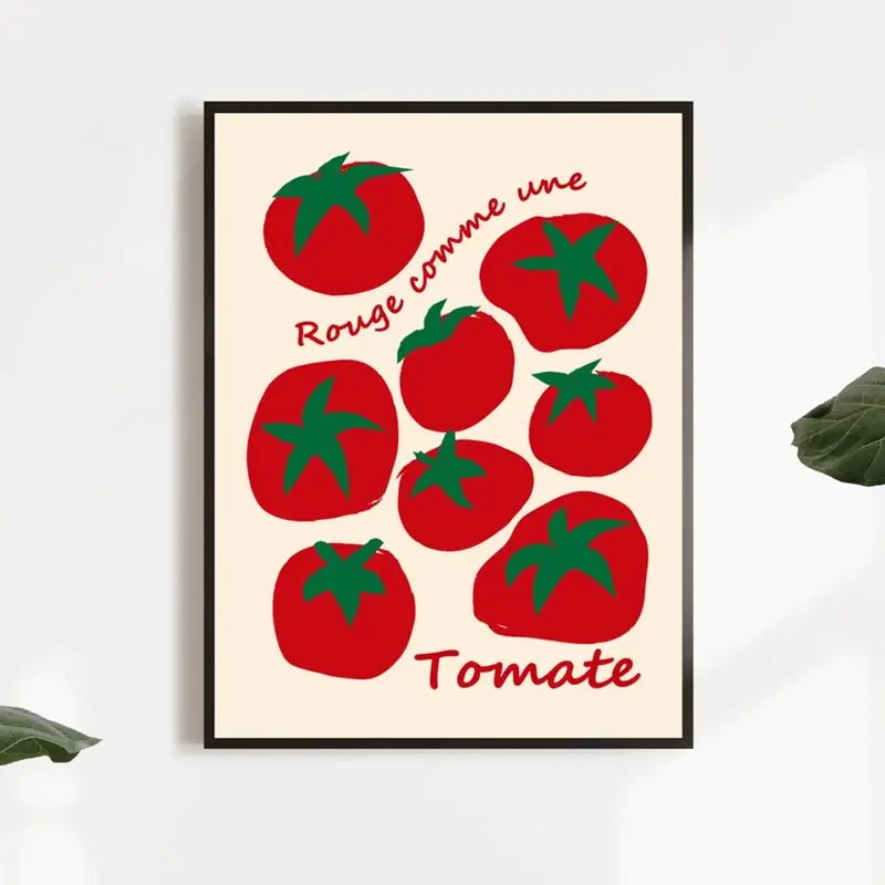 Modern Colorful Red Tomatoes W - Interior Design Room ulasan dan harga