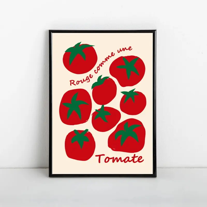 Modern Colorful Red Tomatoes W - Interior Design Room ulasan dan harga