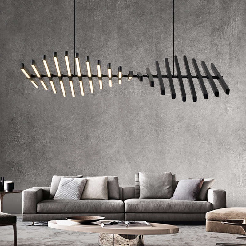 Fishbone Chandelier Nordic LED - Interior Design Meeting Room ulasan dan harga