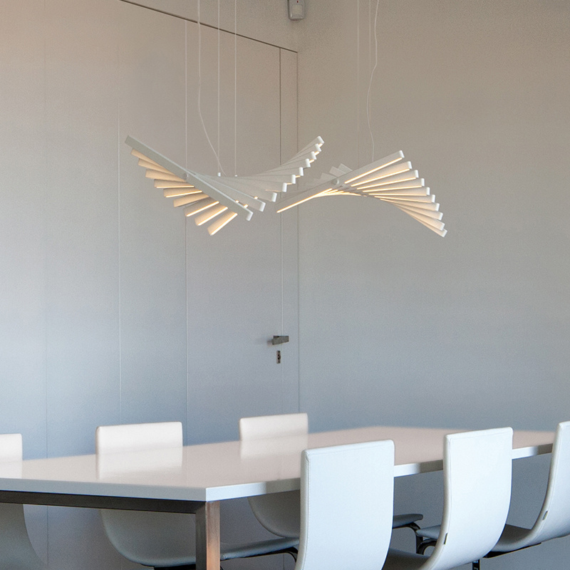 Fishbone Chandelier Nordic LED - Interior Design Meeting Room ulasan dan harga