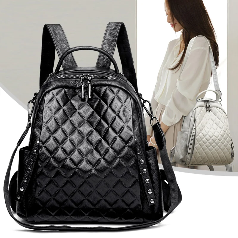 Genuine Leather Rucksack Women - Interior Design Women ulasan dan harga