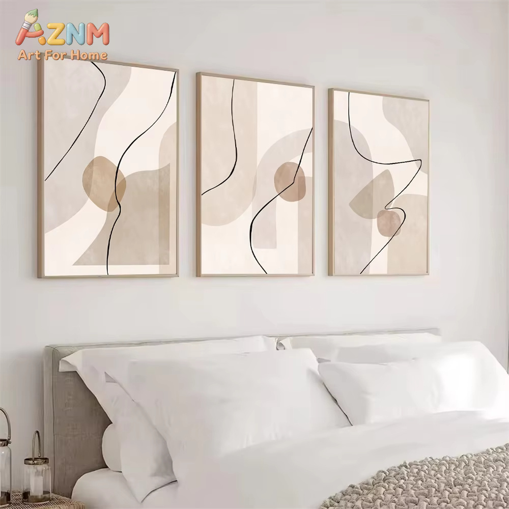Abstract Beige Geometry Line W - Interior Design Drawing ulasan dan harga
