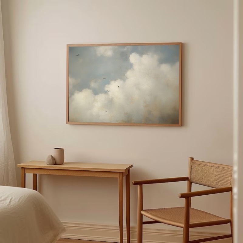 Abstract Cloudscape Sailboat C - Interior Design Drawing ulasan dan harga