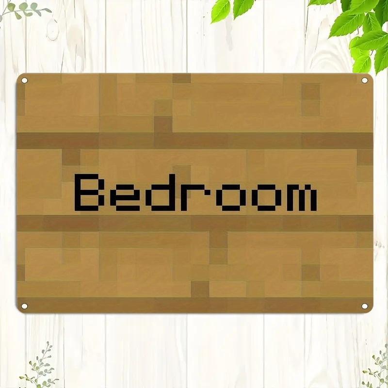 Vintage Pixel Art Bedroom Sign - Interior Design Room ulasan dan harga