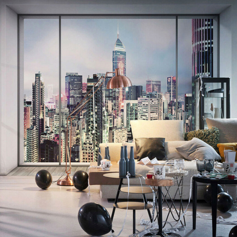 New York Sunrise 3D Window Cit - Interior Design York ulasan dan harga