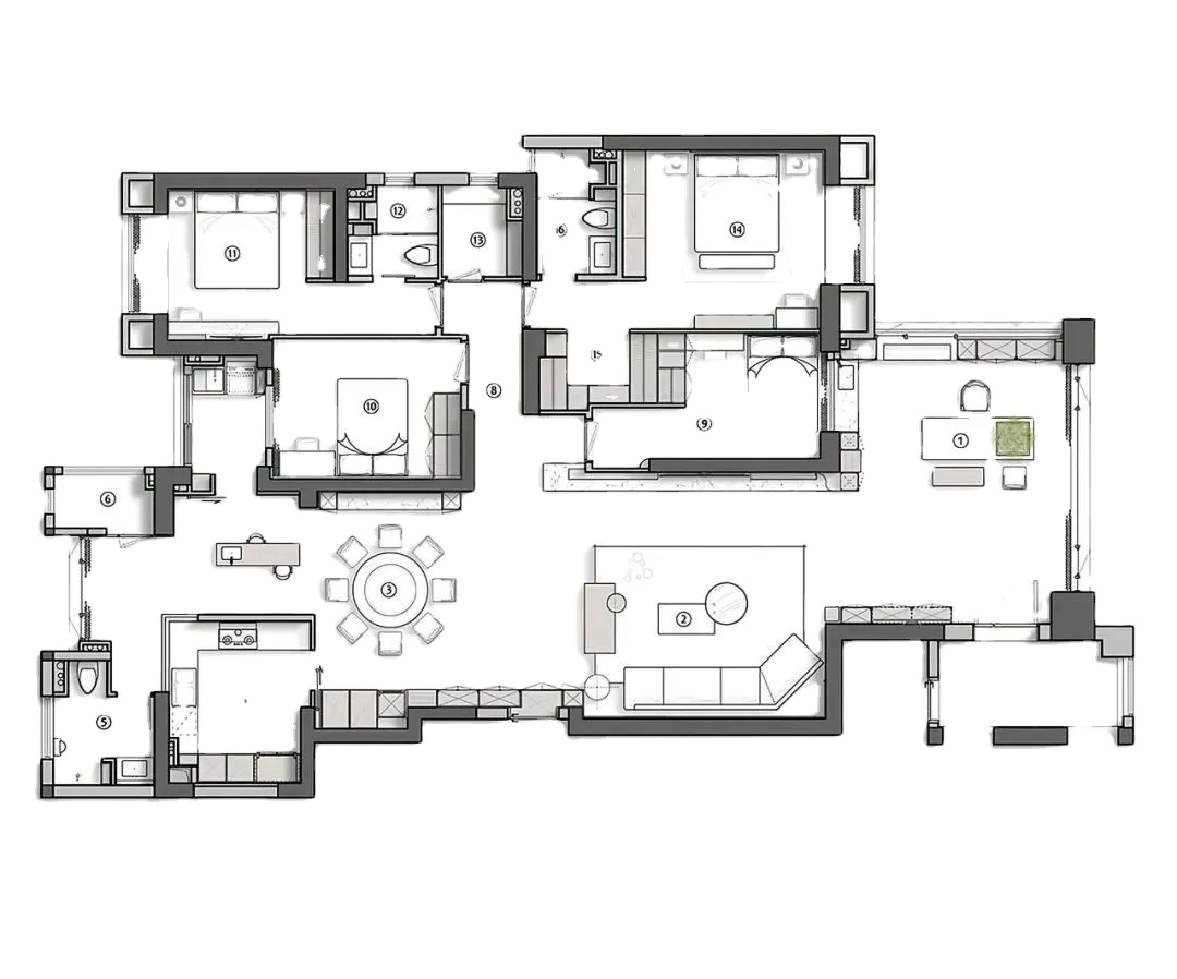 Sanhai House Plans Interior De - Interior Design Drawing ulasan dan harga
