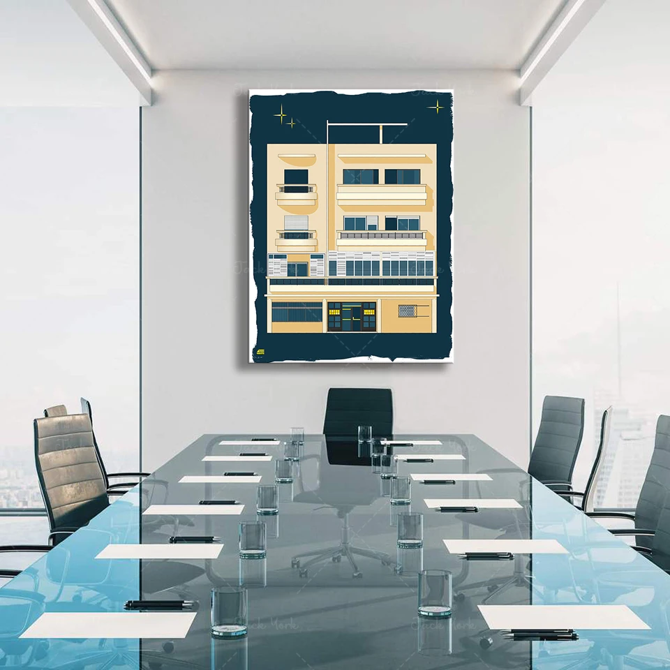 Bauhaus Tel Aviv Print Modern  - Interior Design York ulasan dan harga