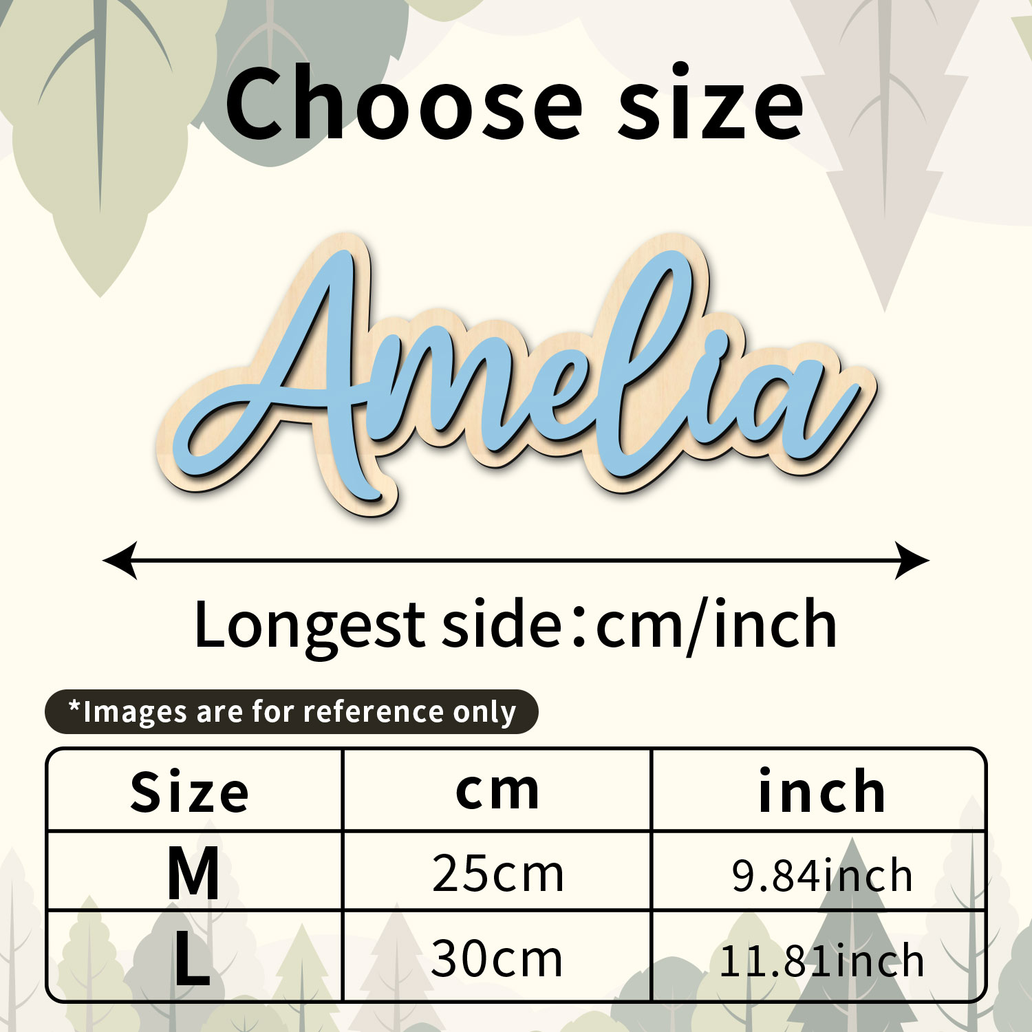 1pc Customized Wooden Name Dec - Interior Design Room ulasan dan harga