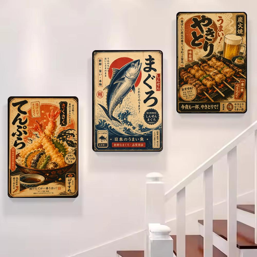 Vintage Japanese Fish Sushi La - Interior Design Drawing ulasan dan harga